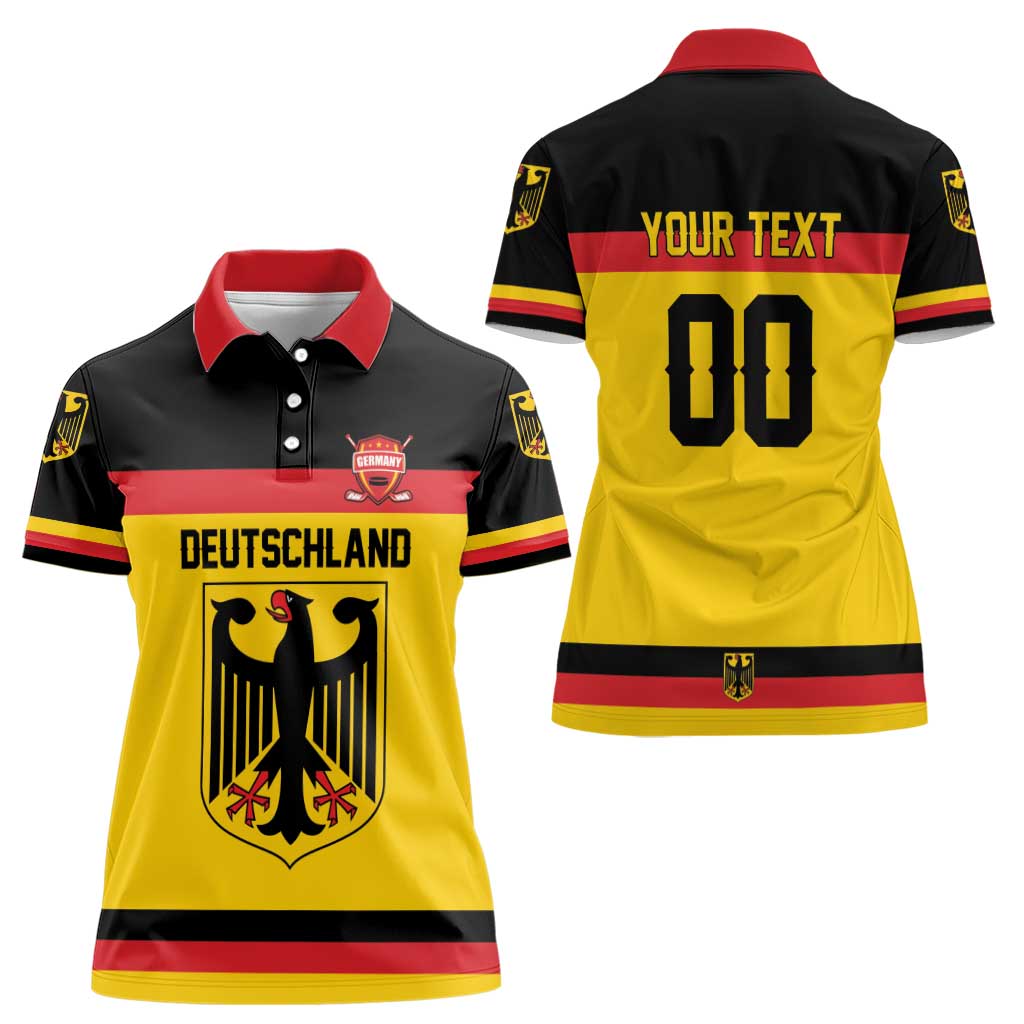 Custom Hockey 2026 Germany Women Polo Shirt Trager der Adler