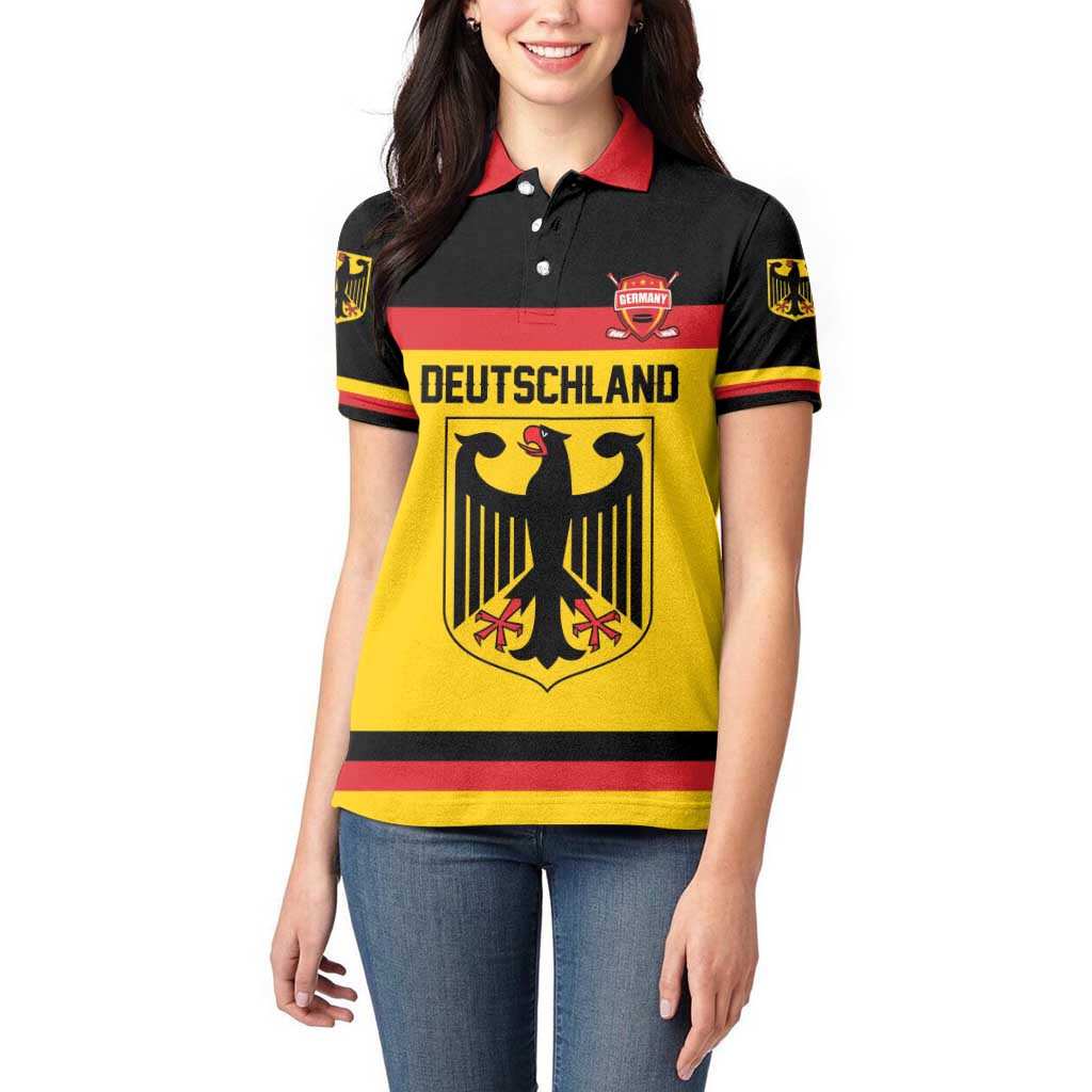 Custom Hockey 2026 Germany Women Polo Shirt Trager der Adler