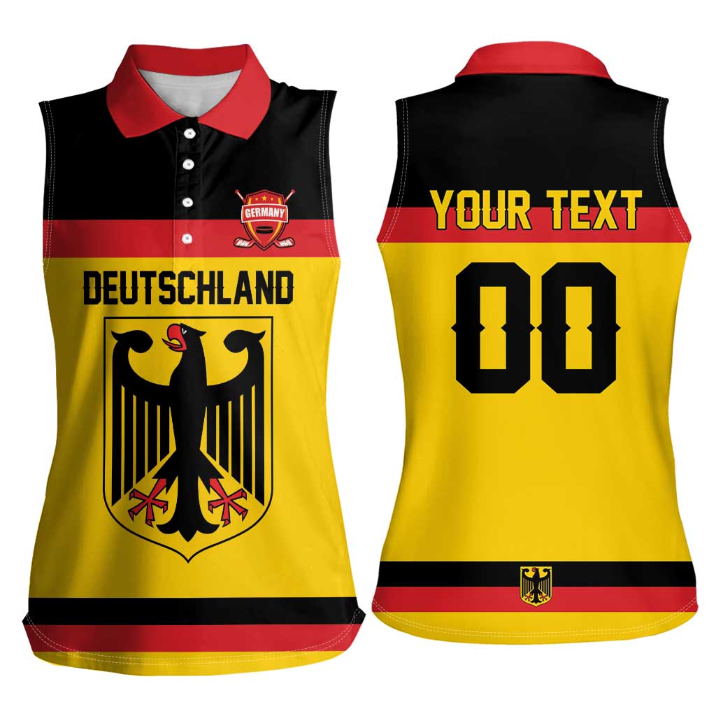 Custom Hockey 2026 Germany Women Sleeveless Polo Shirt Trager der Adler