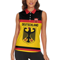 Custom Hockey 2026 Germany Women Sleeveless Polo Shirt Trager der Adler