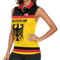 Custom Hockey 2026 Germany Women Sleeveless Polo Shirt Trager der Adler