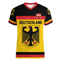 Custom Hockey 2026 Germany Women V-Neck T-Shirt Trager der Adler