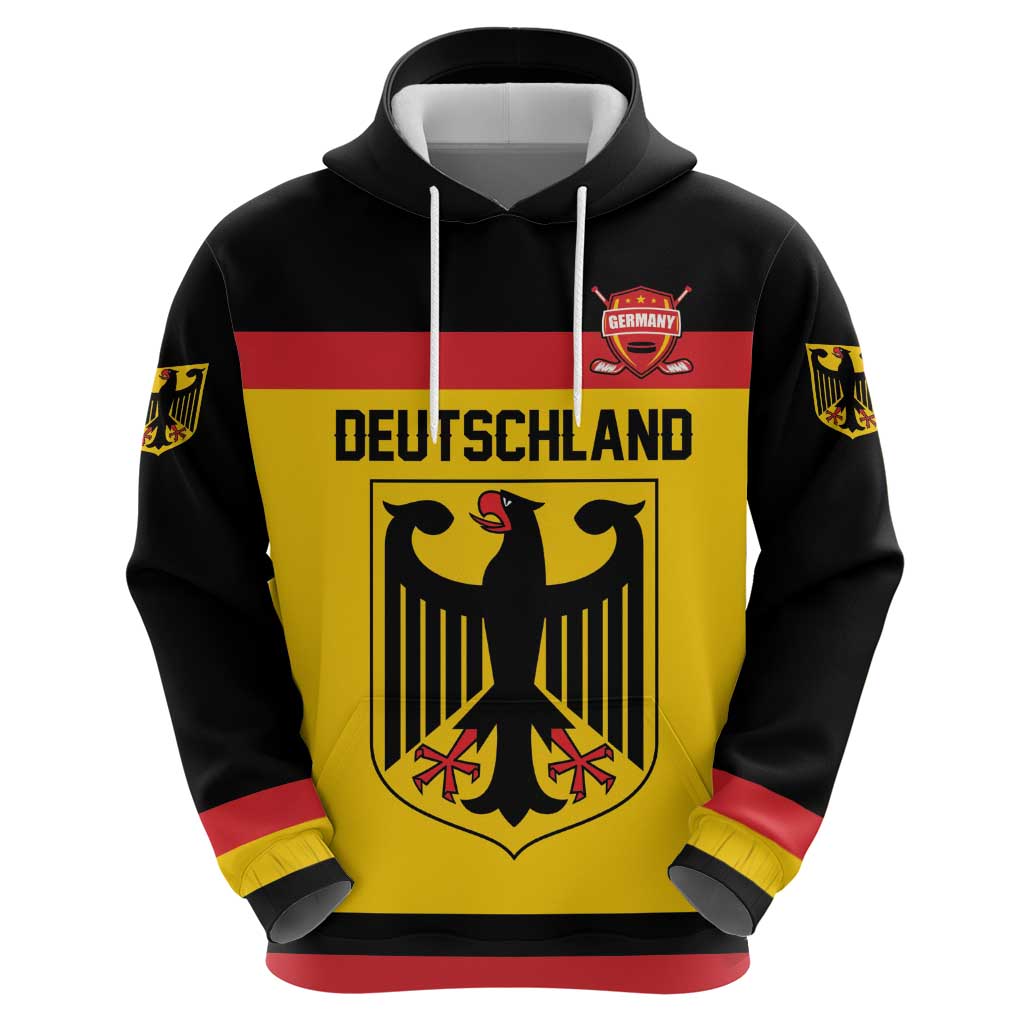 Custom Hockey 2026 Germany Zip Hoodie Trager der Adler