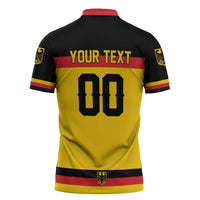 Custom Hockey 2026 Germany Zipper Polo Shirt Trager der Adler