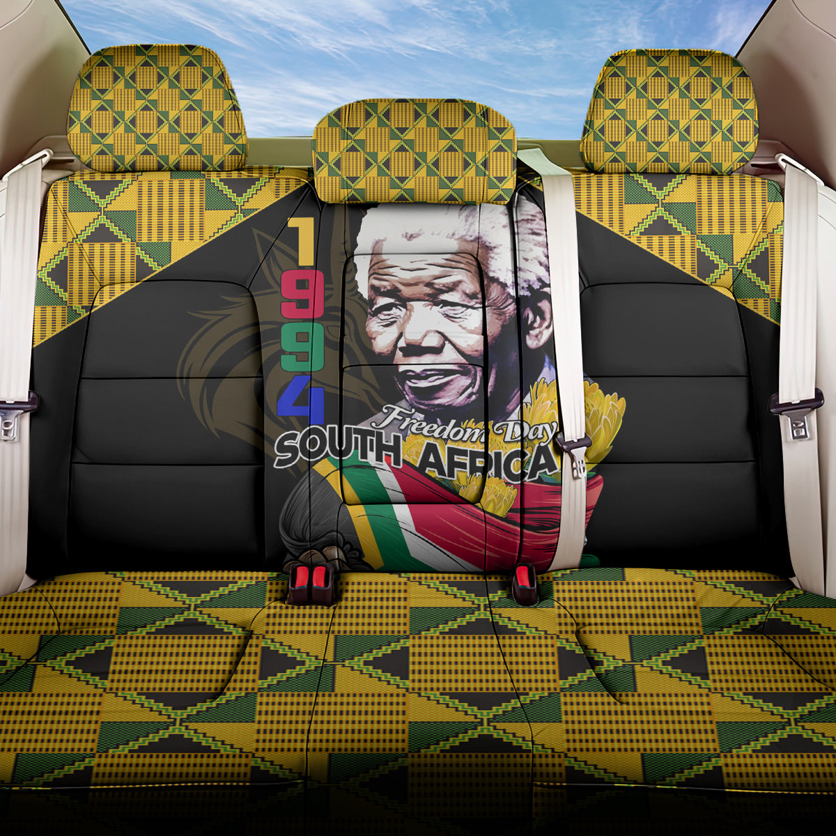 South Africa Freedom Day 2024 Back Car Seat Cover Happy 30th Anniversary