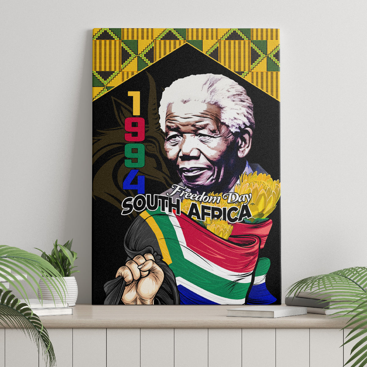 South Africa Freedom Day 2024 Canvas Wall Art Happy 30th Anniversary - Wonder Print Shop