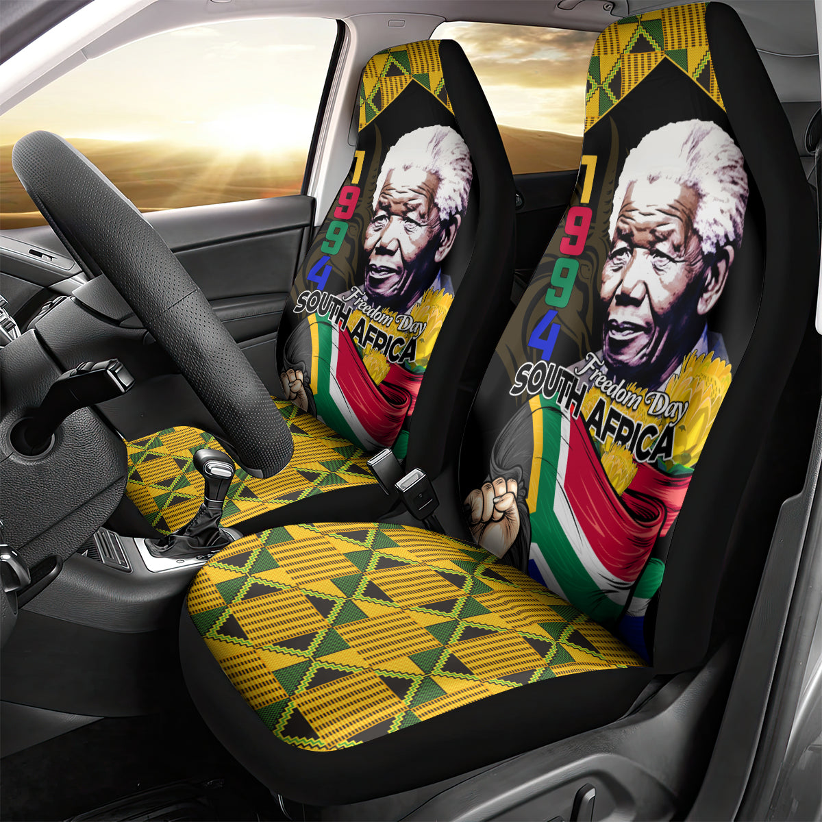 South Africa Freedom Day 2024 Car Seat Cover Happy 30th Anniversary - Wonder Print Shop