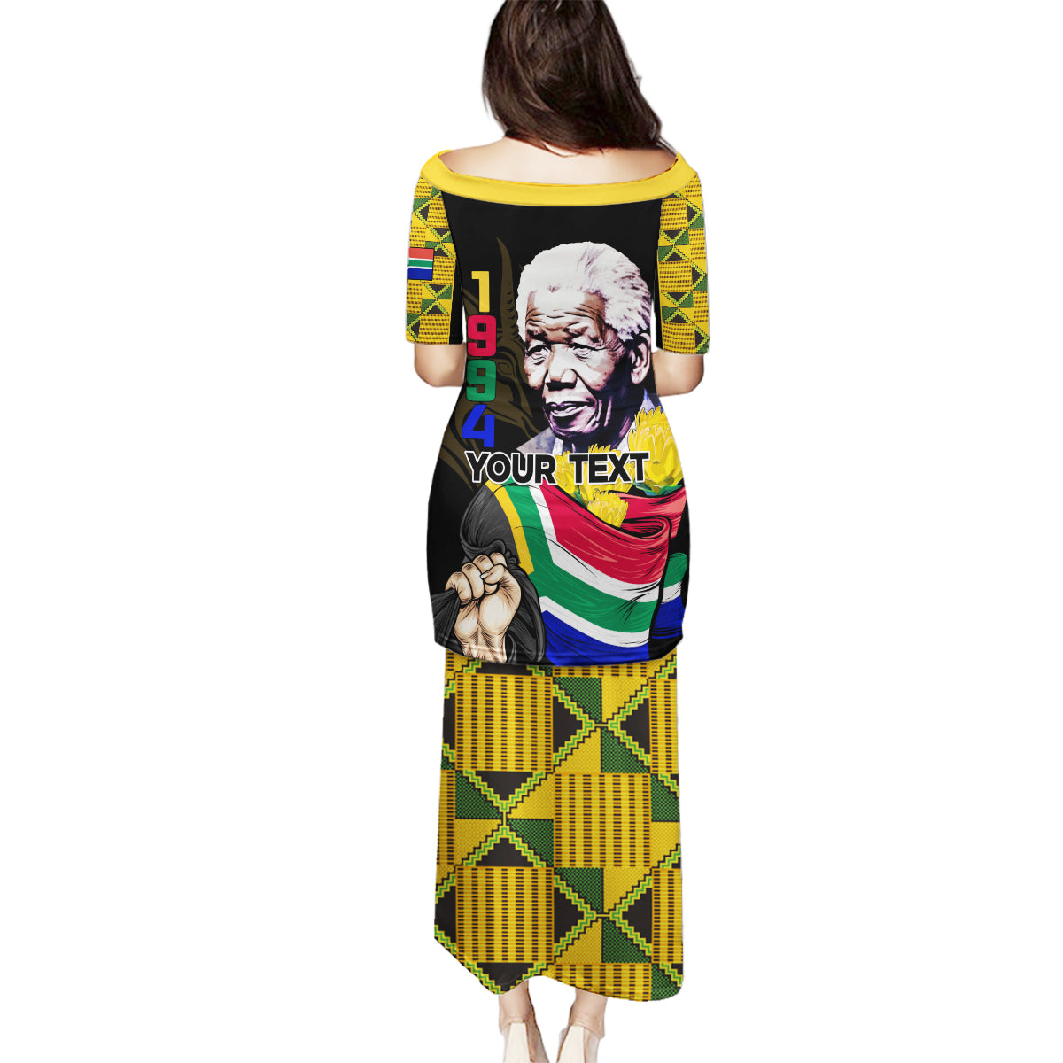 South Africa Freedom Day 2024 Family Matching Puletasi and Hawaiian Shirt Happy 30th Anniversary - Wonder Print Shop