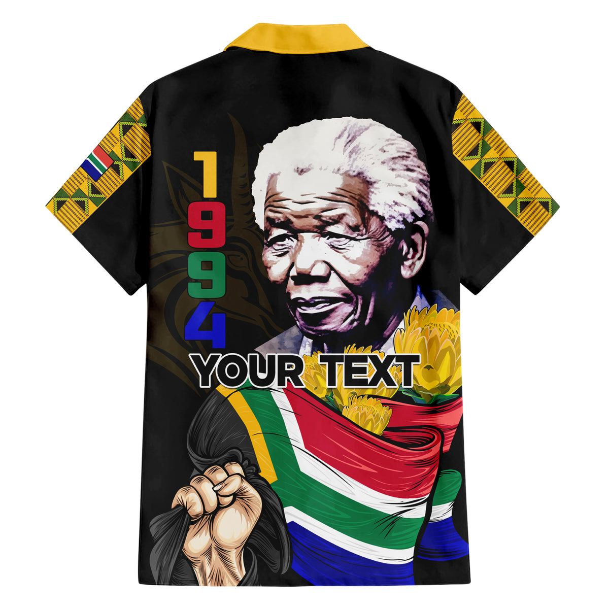 South Africa Freedom Day 2024 Family Matching Short Sleeve Bodycon Dress and Hawaiian Shirt Happy 30th Anniversary - Wonder Print Shop