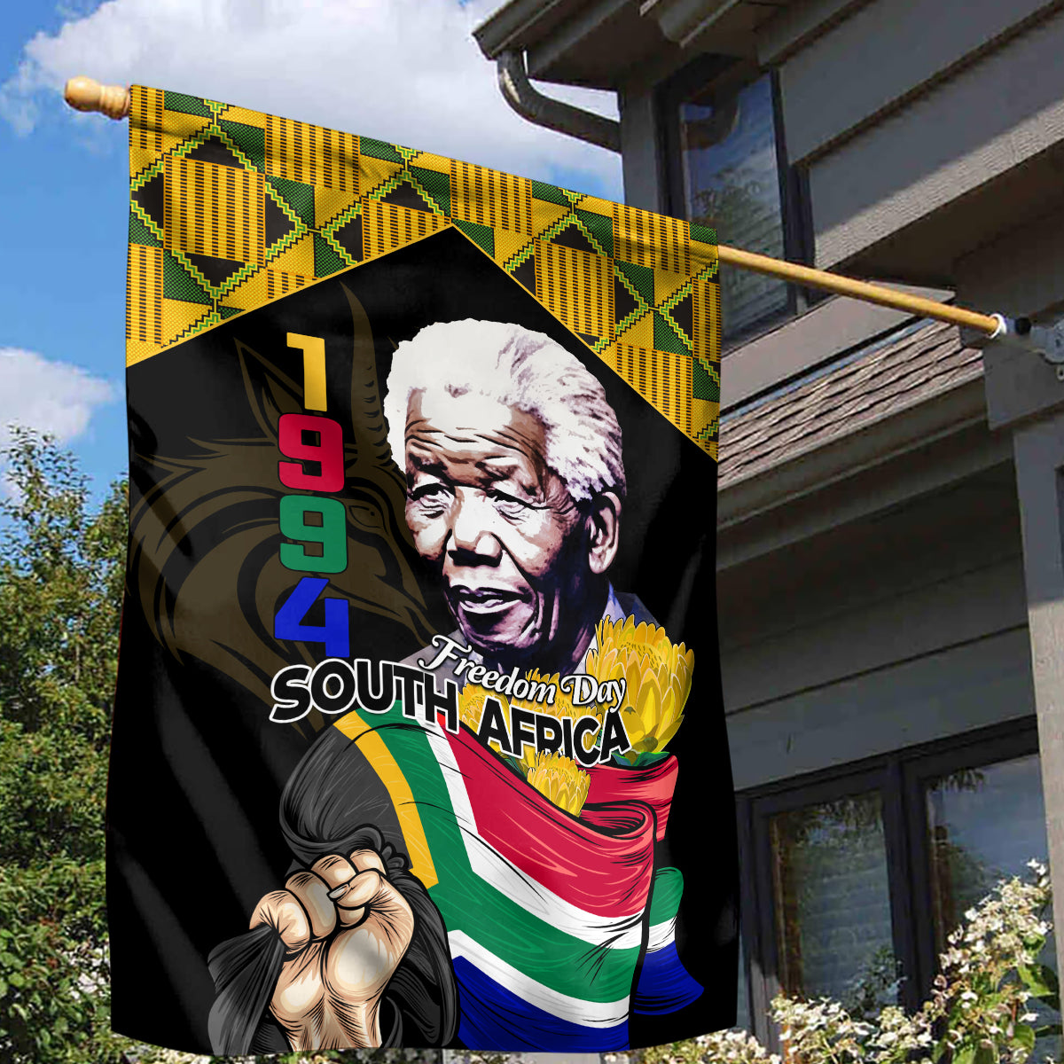 South Africa Freedom Day 2024 Garden Flag Happy 30th Anniversary - Wonder Print Shop