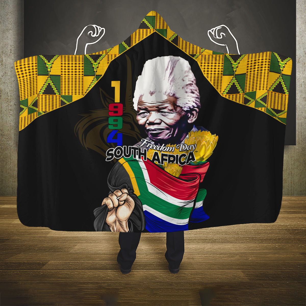 South Africa Freedom Day 2024 Hooded Blanket Happy 30th Anniversary