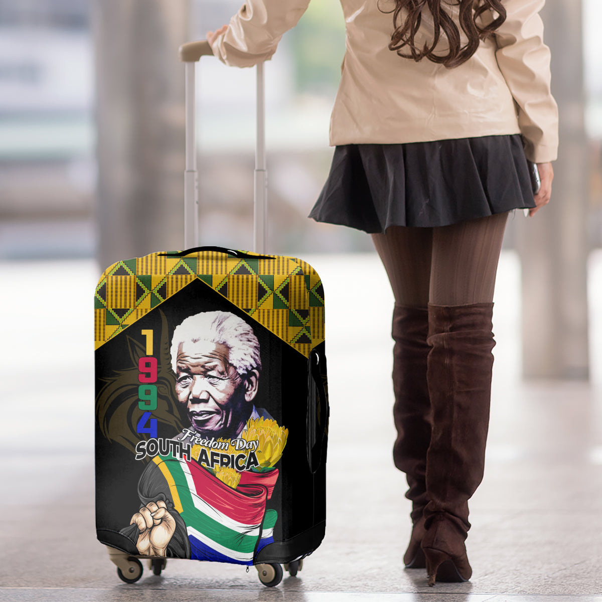 South Africa Freedom Day 2024 Luggage Cover Happy 30th Anniversary - Wonder Print Shop