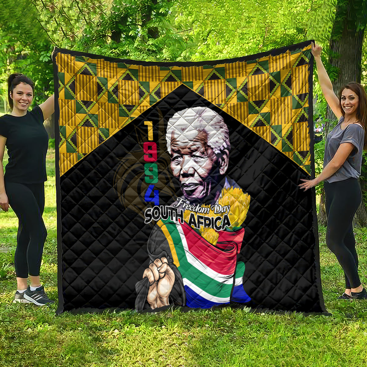 South Africa Freedom Day 2024 Quilt Happy 30th Anniversary - Wonder Print Shop