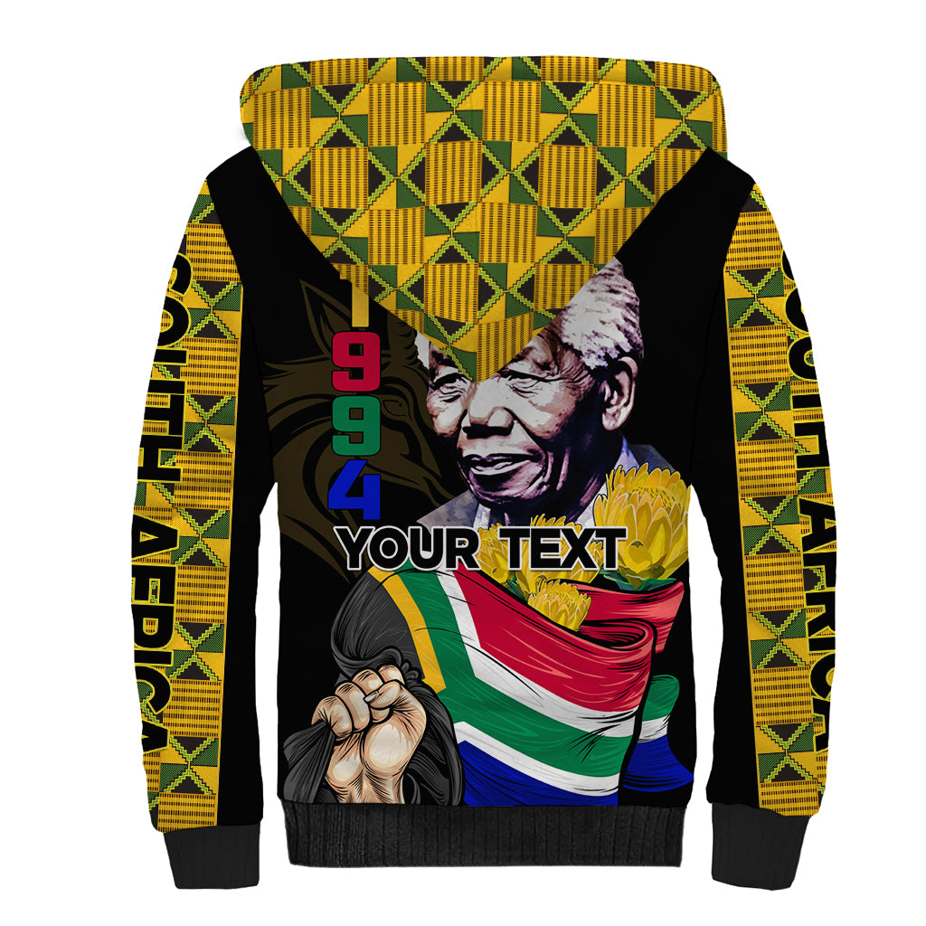 South Africa Freedom Day 2024 Sherpa Hoodie Happy 30th Anniversary - Wonder Print Shop