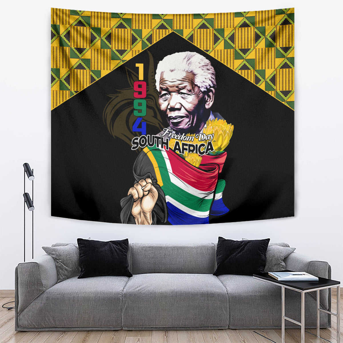 South Africa Freedom Day 2024 Tapestry Happy 30th Anniversary - Wonder Print Shop
