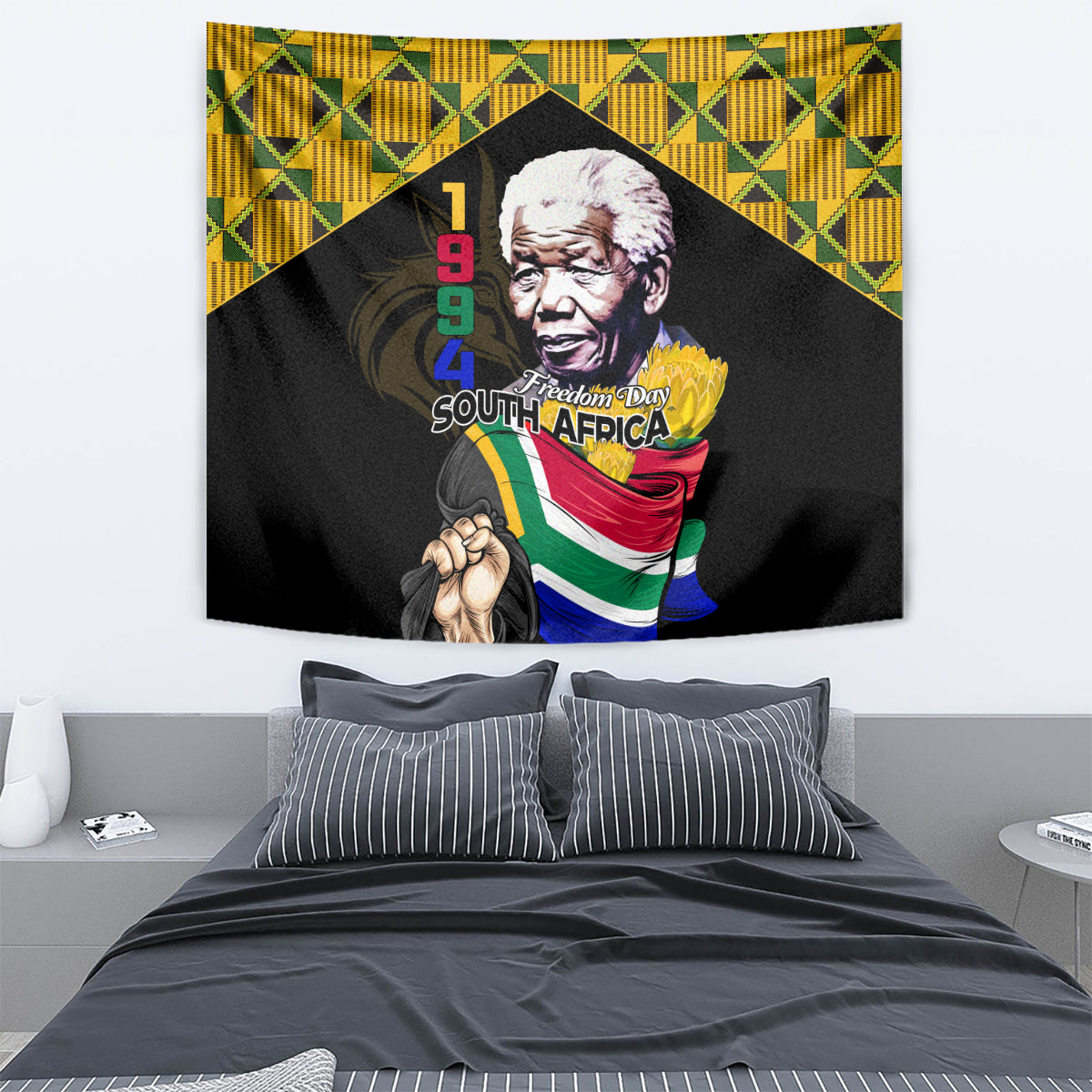 South Africa Freedom Day 2024 Tapestry Happy 30th Anniversary - Wonder Print Shop