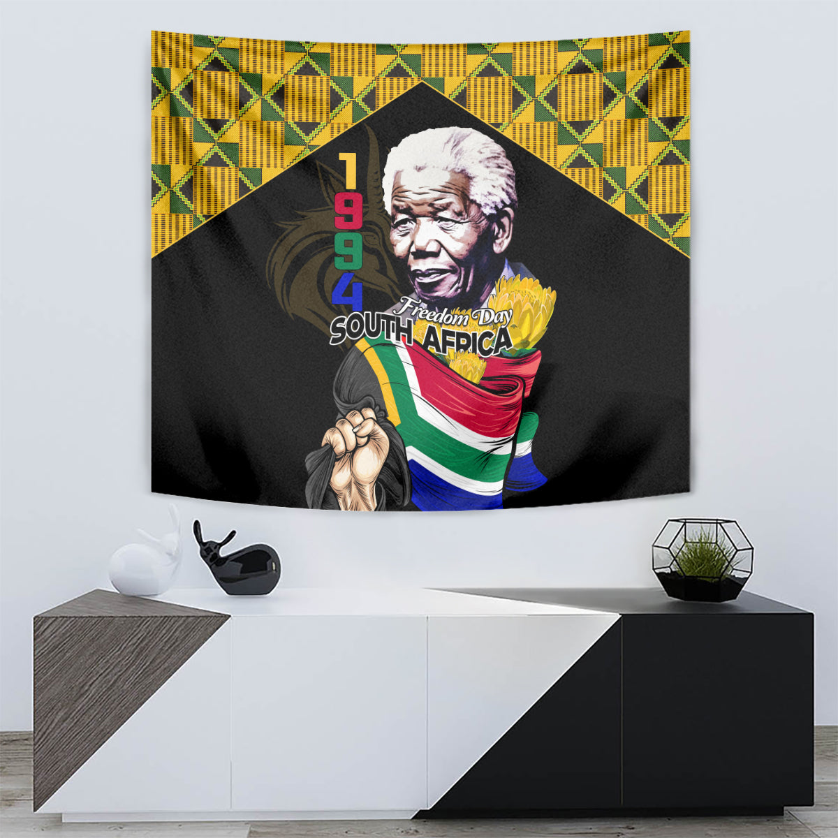 South Africa Freedom Day 2024 Tapestry Happy 30th Anniversary - Wonder Print Shop
