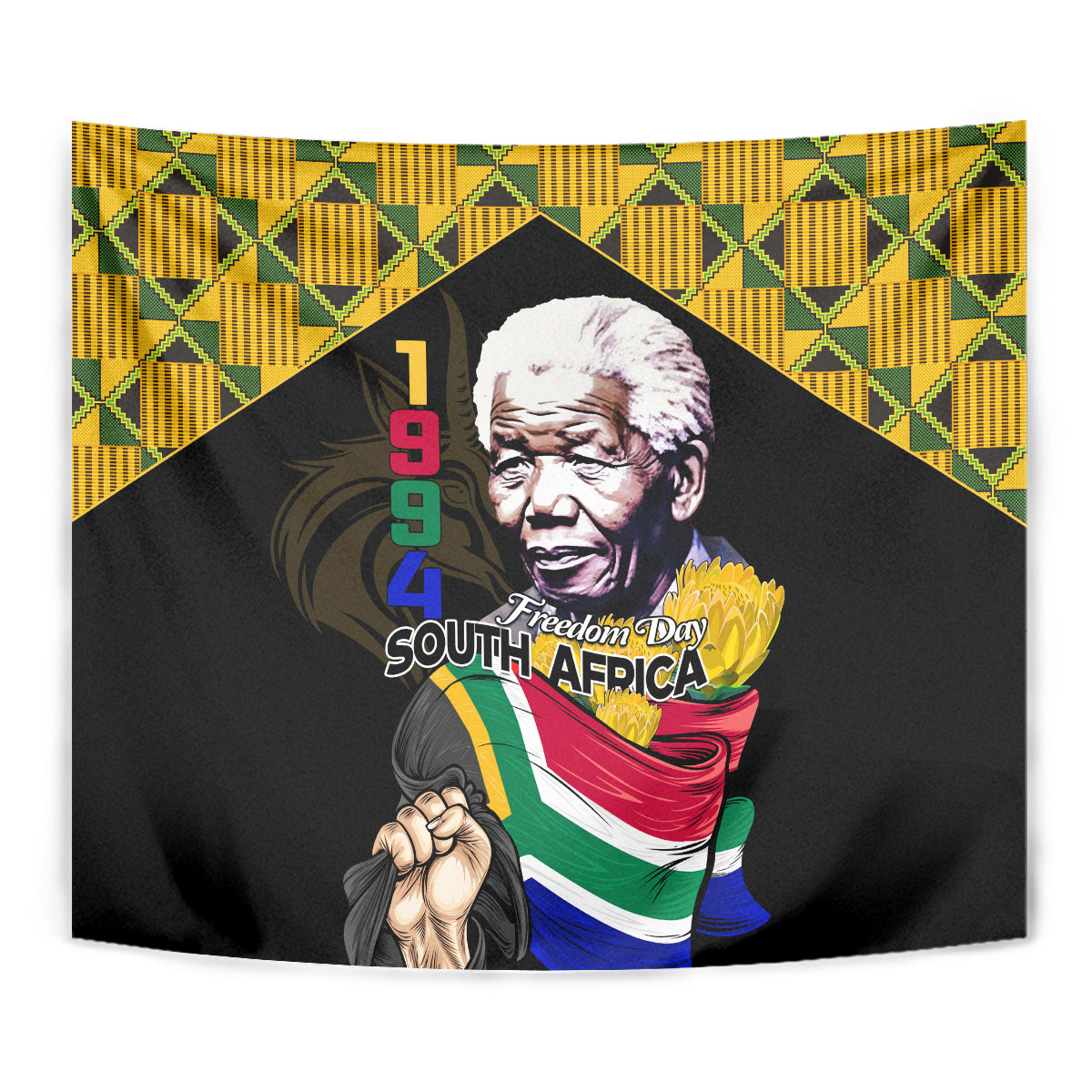 South Africa Freedom Day 2024 Tapestry Happy 30th Anniversary - Wonder Print Shop