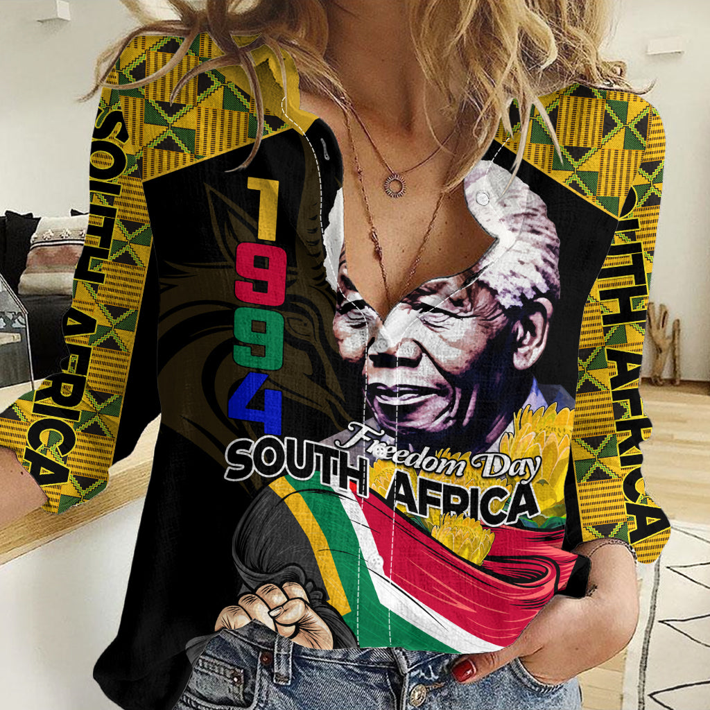 South Africa Freedom Day 2024 Women Casual Shirt Happy 30th Anniversary - Wonder Print Shop