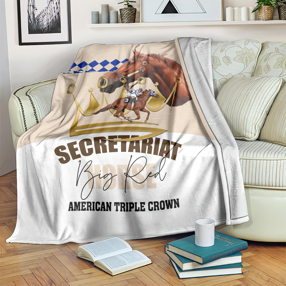 Secretariat 50th Anniversary Blanket American Triple Crown