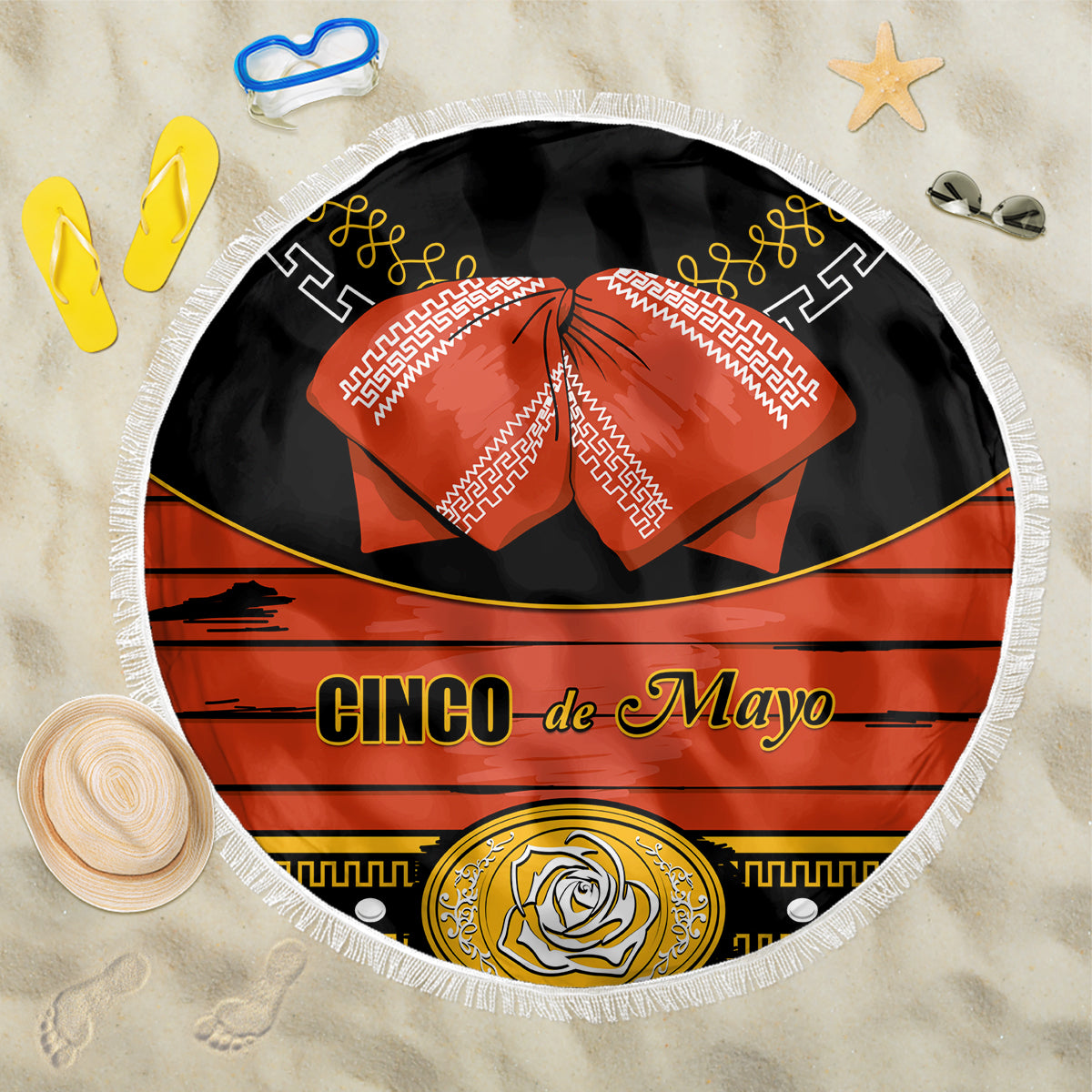 Cinco de Mayo 2024 Beach Blanket Traje de Charro Style - Wonder Print Shop