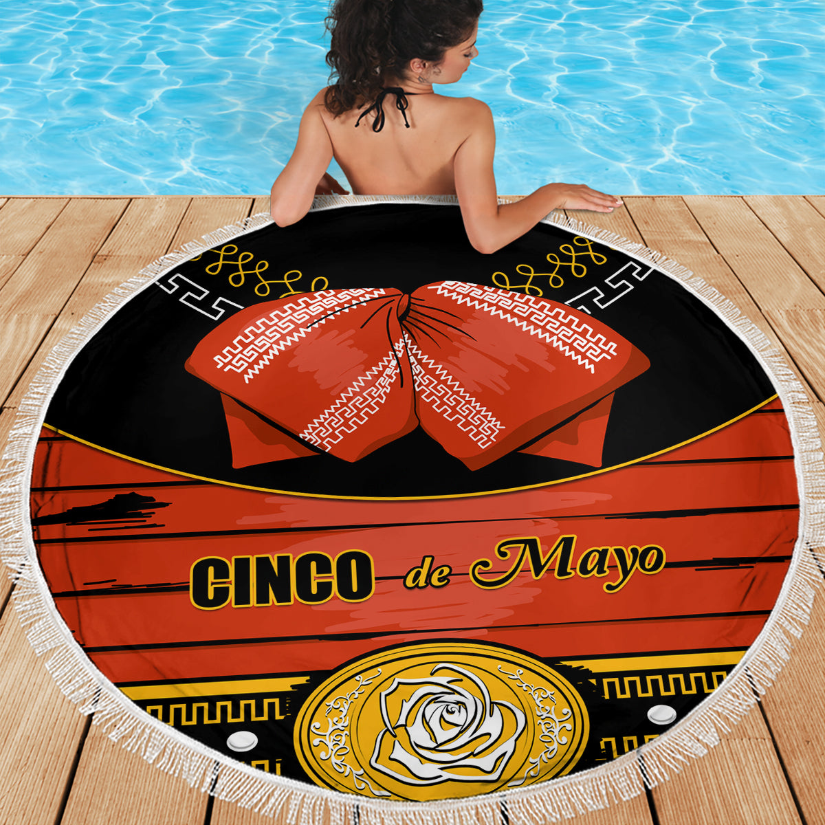 Cinco de Mayo 2024 Beach Blanket Traje de Charro Style - Wonder Print Shop