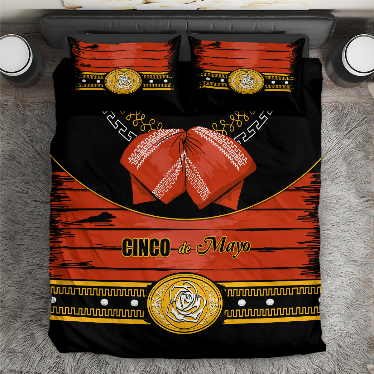 Cinco de Mayo 2024 Bedding Set Traje de Charro Style - Wonder Print Shop