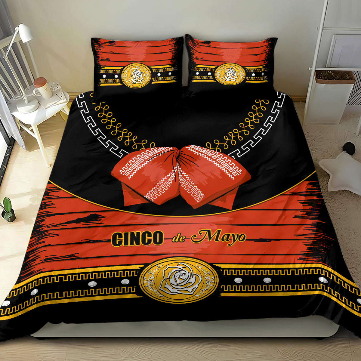Cinco de Mayo 2024 Bedding Set Traje de Charro Style - Wonder Print Shop