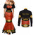 Cinco de Mayo 2024 Couples Matching Mermaid Dress and Long Sleeve Button Shirt Traje de Charro Style