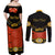 Cinco de Mayo 2024 Couples Matching Off Shoulder Maxi Dress and Long Sleeve Button Shirt Traje de Charro Style - Wonder Print Shop