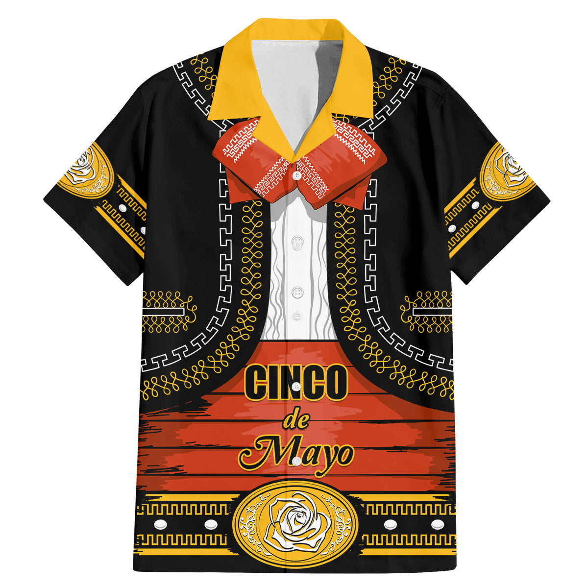 Cinco de Mayo 2024 Family Matching Mermaid Dress and Hawaiian Shirt Traje de Charro Style - Wonder Print Shop