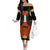 Cinco de Mayo 2024 Family Matching Off The Shoulder Long Sleeve Dress and Hawaiian Shirt Traje de Charro Style - Wonder Print Shop