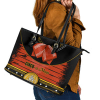 Cinco de Mayo 2024 Leather Tote Bag Traje de Charro Style - Wonder Print Shop