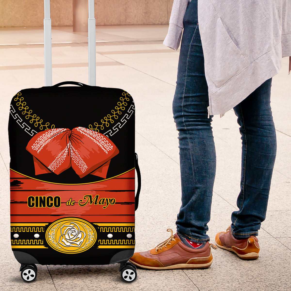 Cinco de Mayo 2024 Luggage Cover Traje de Charro Style