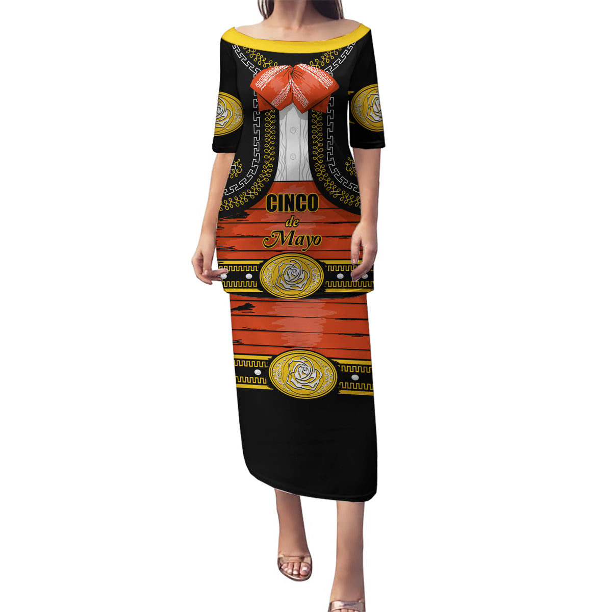 Cinco de Mayo 2024 Puletasi Traje de Charro Style - Wonder Print Shop