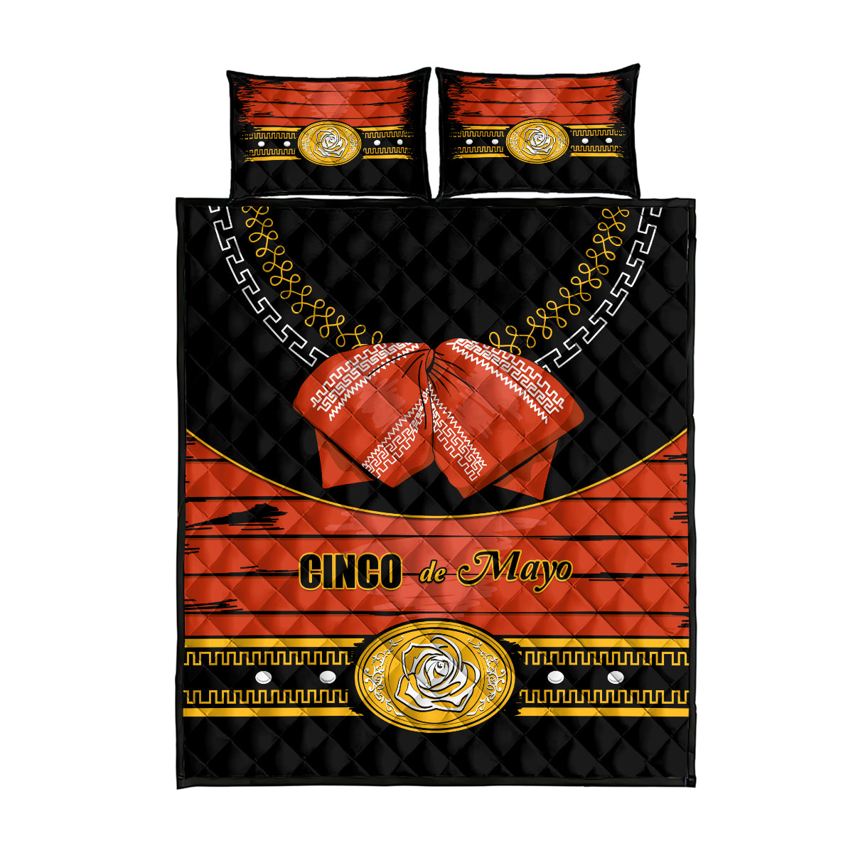 Cinco de Mayo 2024 Quilt Bed Set Traje de Charro Style - Wonder Print Shop