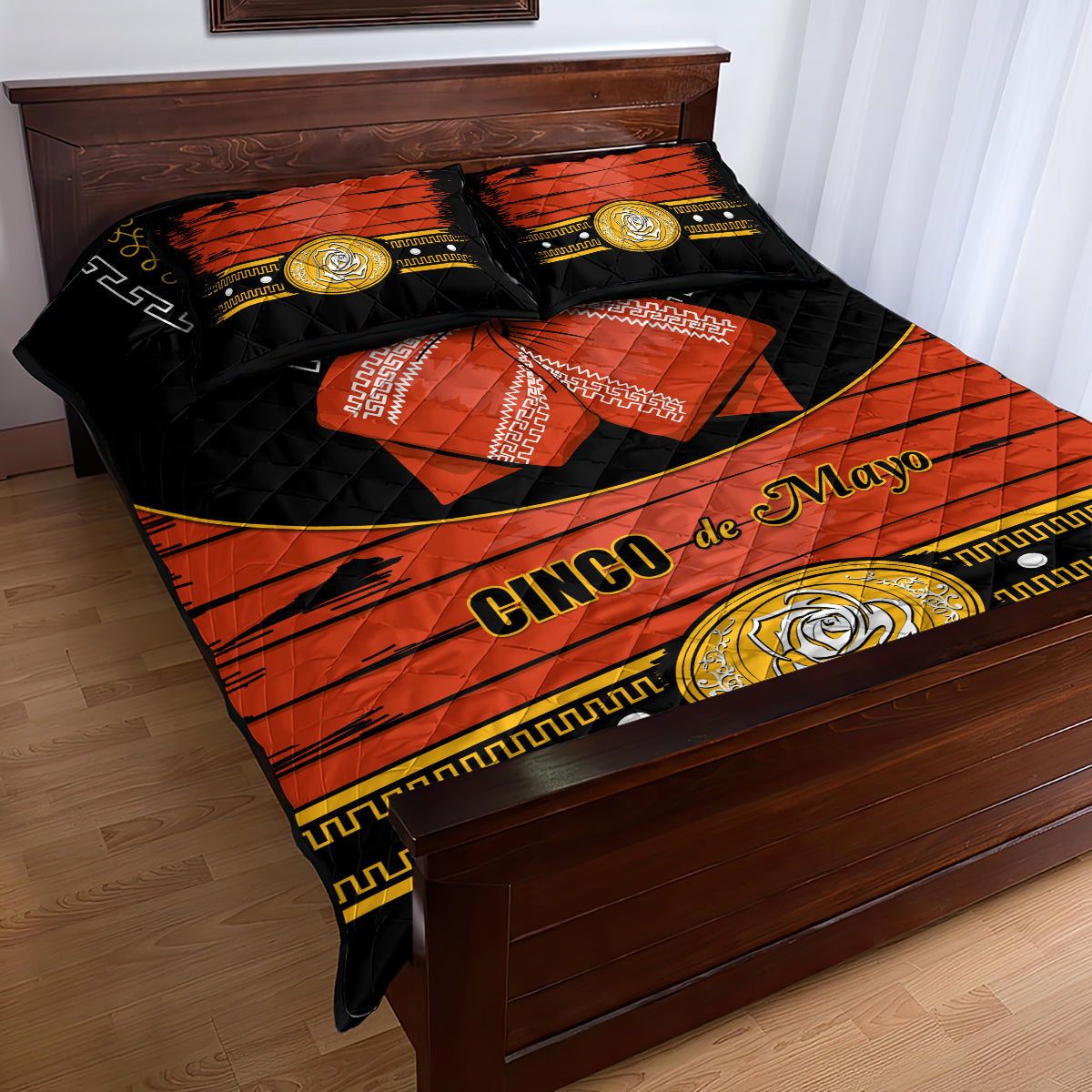 Cinco de Mayo 2024 Quilt Bed Set Traje de Charro Style - Wonder Print Shop