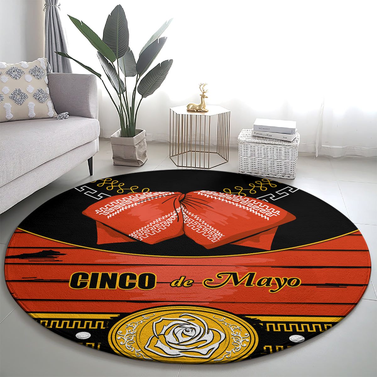 Cinco de Mayo 2024 Round Carpet Traje de Charro Style