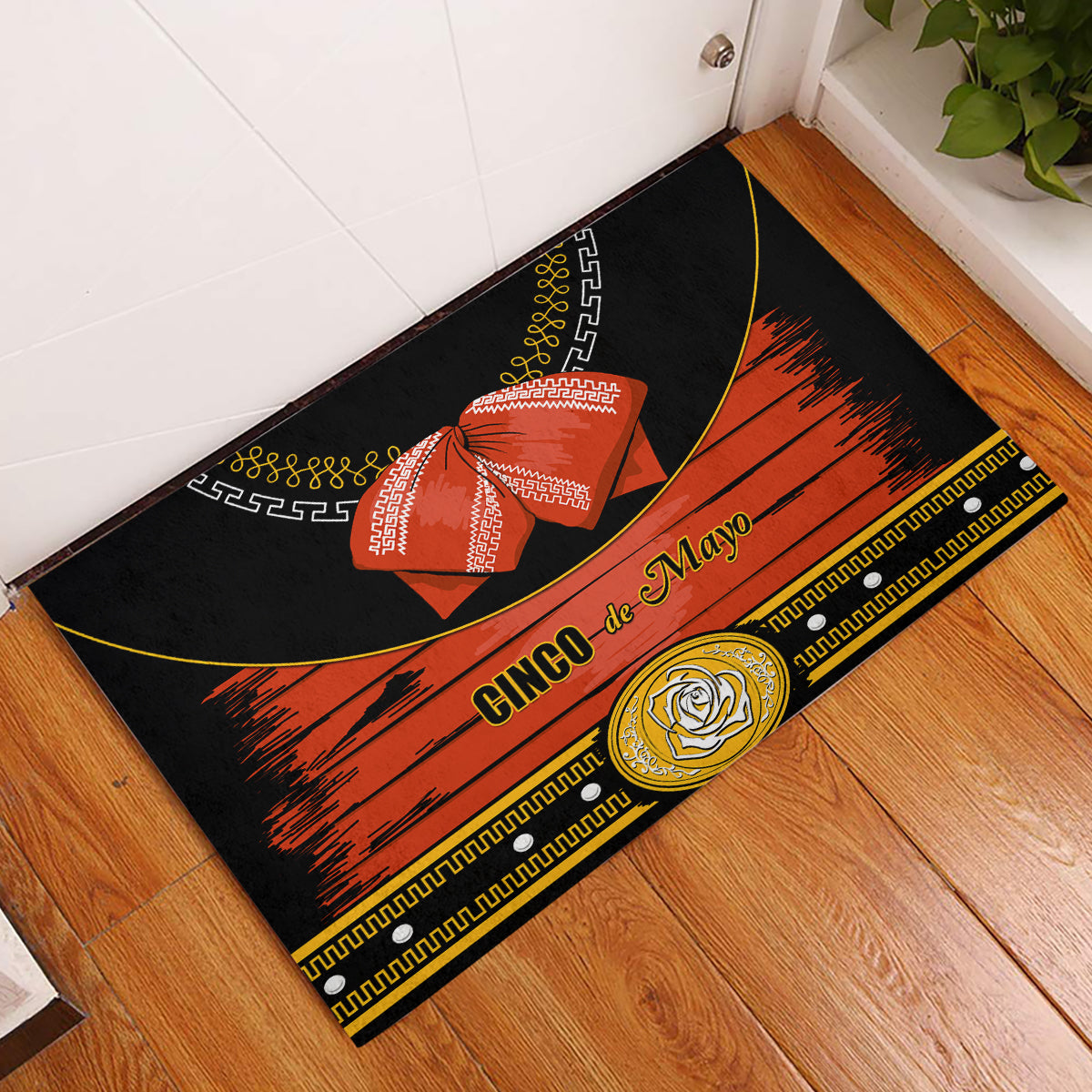 Cinco de Mayo 2024 Rubber Doormat Traje de Charro Style - Wonder Print Shop