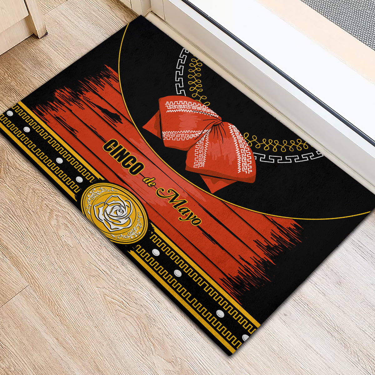 Cinco de Mayo 2024 Rubber Doormat Traje de Charro Style - Wonder Print Shop