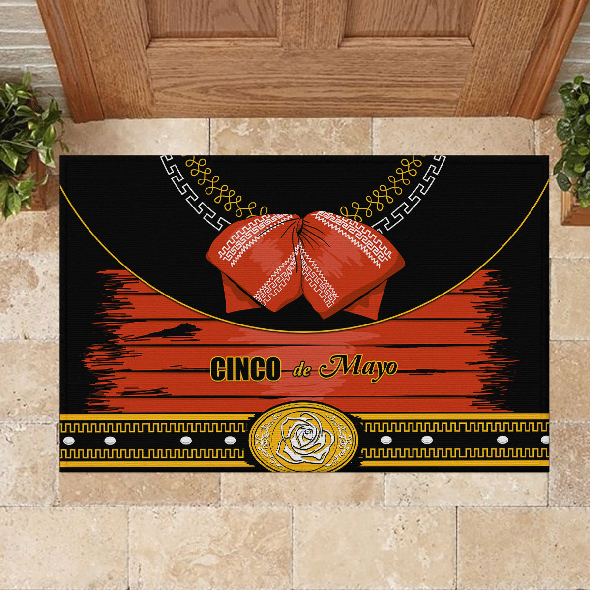 Cinco de Mayo 2024 Rubber Doormat Traje de Charro Style - Wonder Print Shop