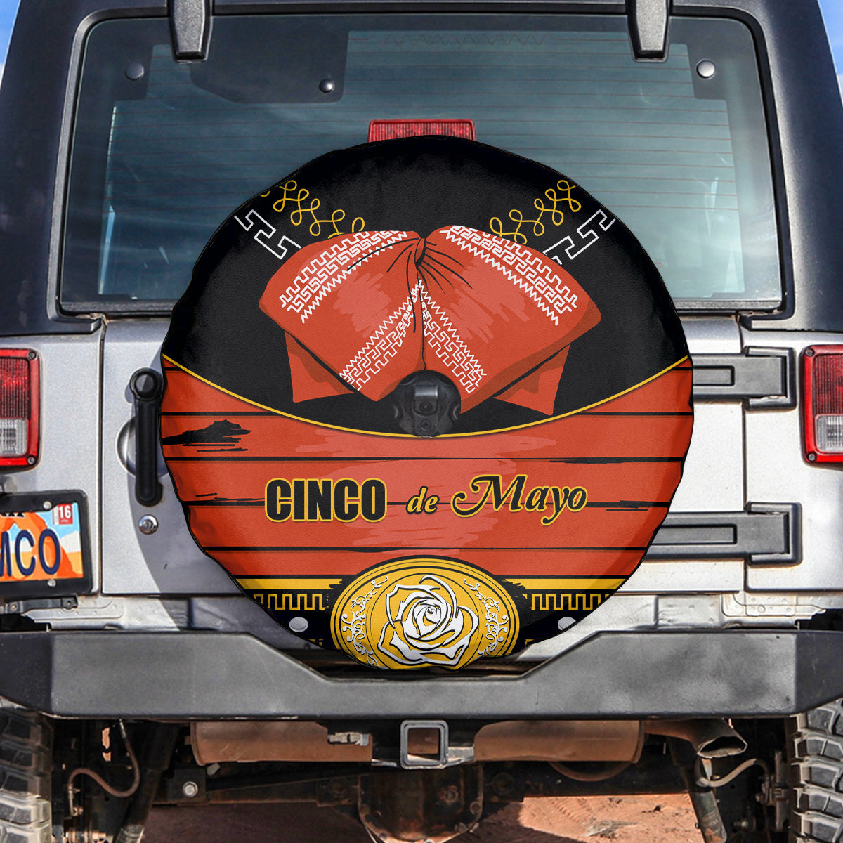 Cinco de Mayo 2024 Spare Tire Cover Traje de Charro Style - Wonder Print Shop
