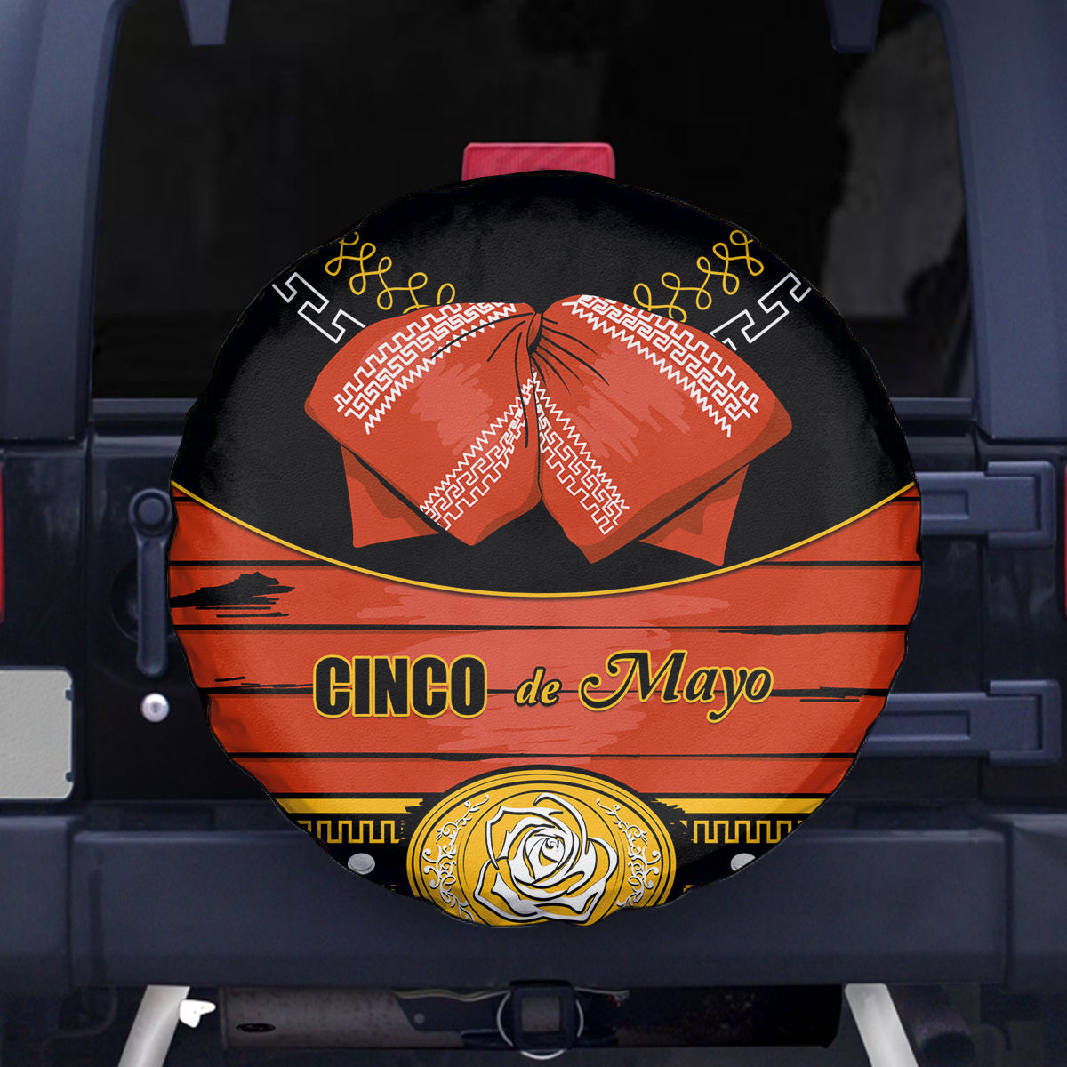 Cinco de Mayo 2024 Spare Tire Cover Traje de Charro Style - Wonder Print Shop
