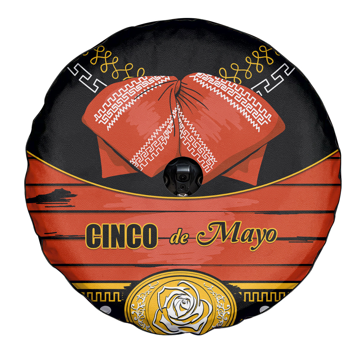 Cinco de Mayo 2024 Spare Tire Cover Traje de Charro Style - Wonder Print Shop