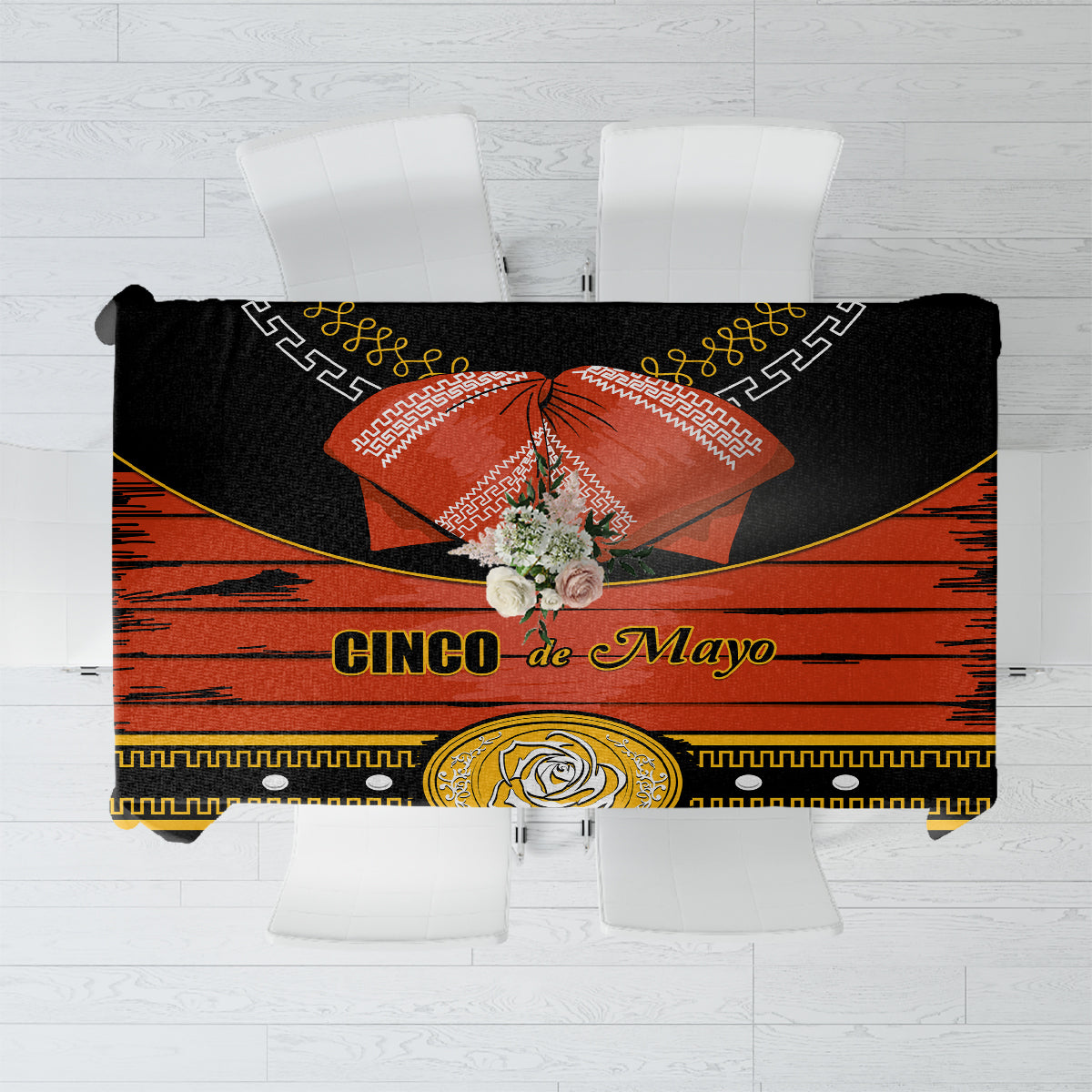 Cinco de Mayo 2024 Tablecloth Traje de Charro Style - Wonder Print Shop