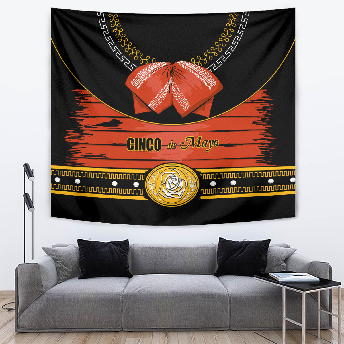 Cinco de Mayo 2024 Tapestry Traje de Charro Style - Wonder Print Shop