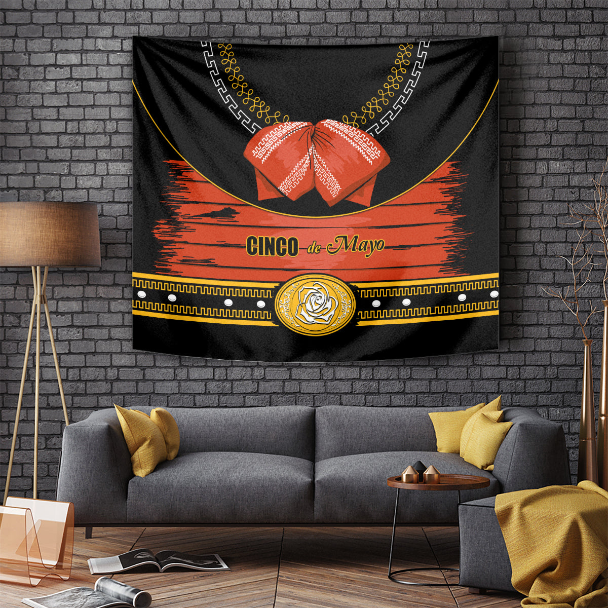 Cinco de Mayo 2024 Tapestry Traje de Charro Style - Wonder Print Shop