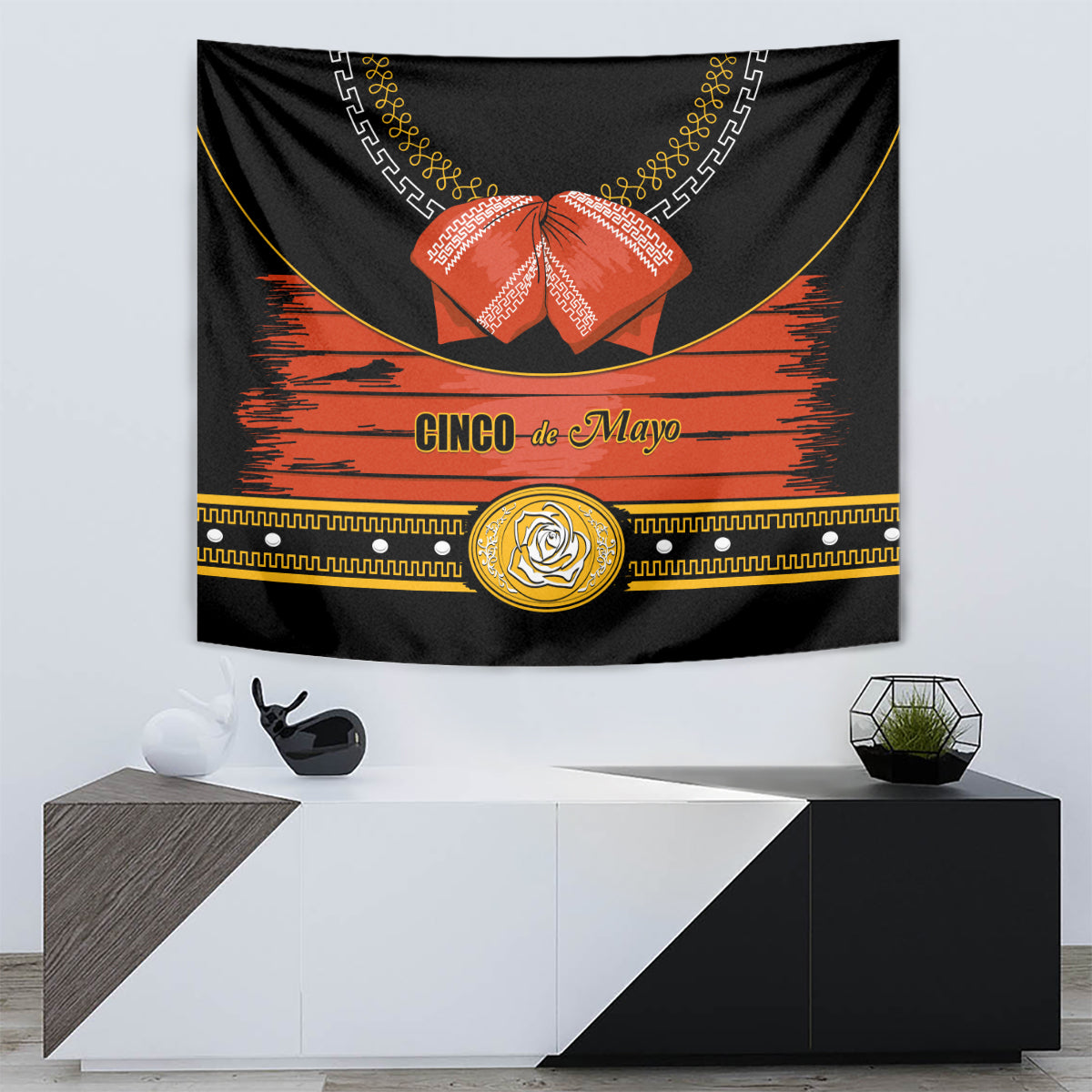 Cinco de Mayo 2024 Tapestry Traje de Charro Style - Wonder Print Shop