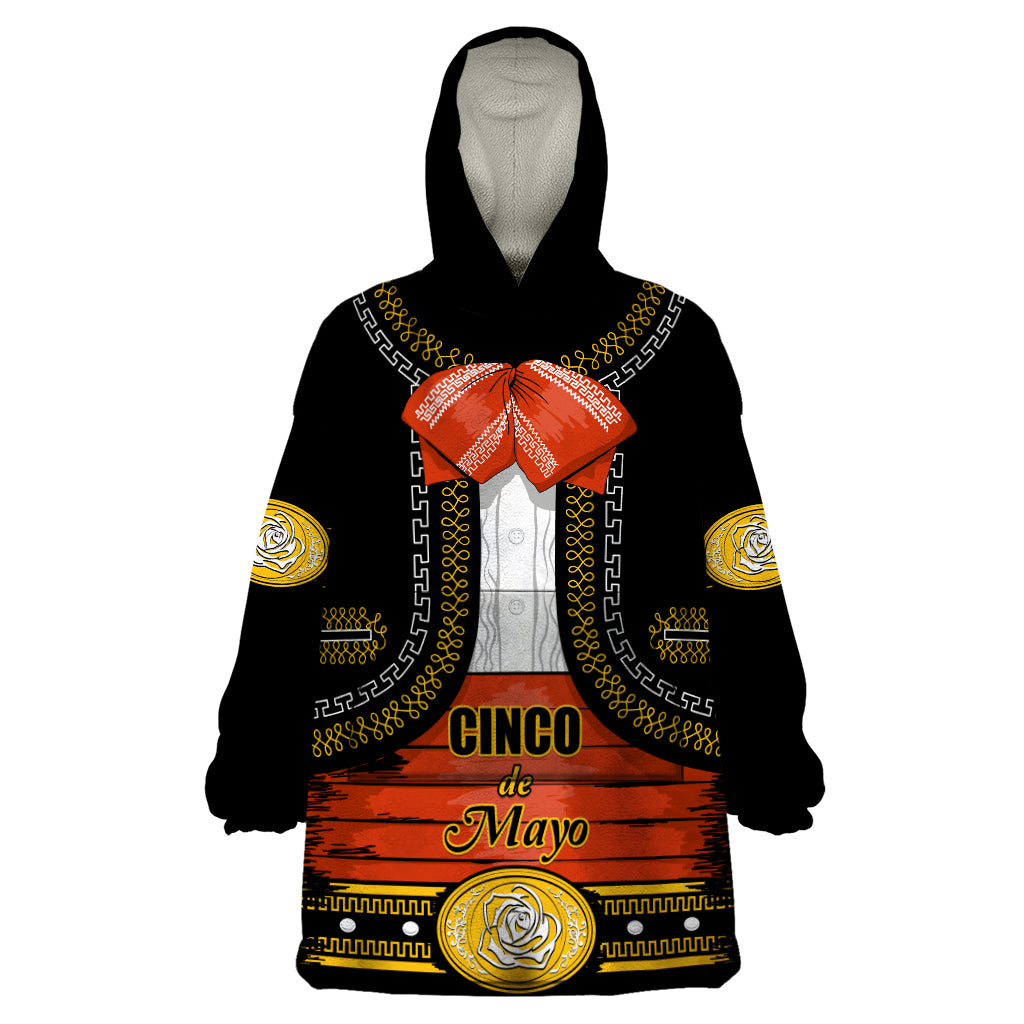 Cinco de Mayo 2024 Wearable Blanket Hoodie Traje de Charro Style - Wonder Print Shop