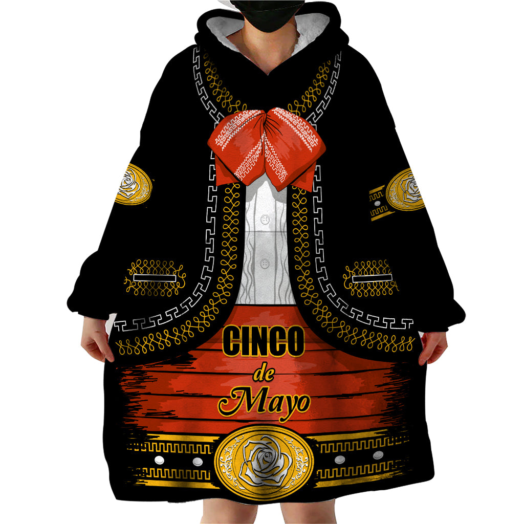 Cinco de Mayo 2024 Wearable Blanket Hoodie Traje de Charro Style - Wonder Print Shop